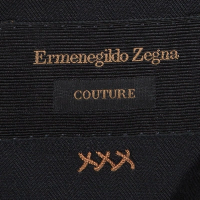 Pre-owned Ermenegildo Zegna Couture Black Wool Regular Fit Blazer Xxl