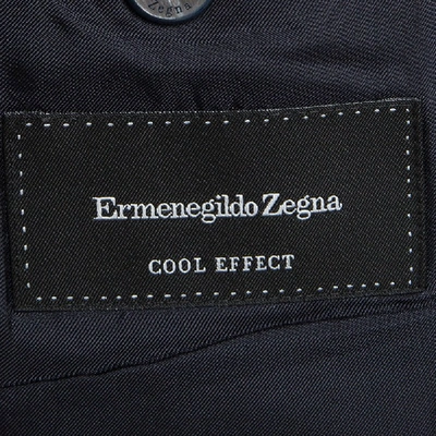 Pre-owned Ermenegildo Zegna Navy Blue Wool Regular Fit Mila Blazer Xxxl