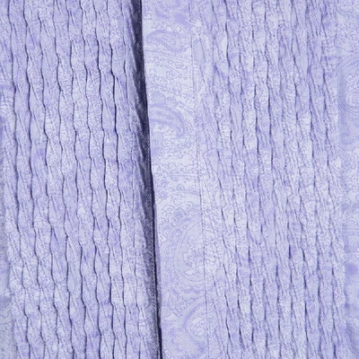 Pre-owned Etro Purple Cotton Paisley Motif Long Sleeve Button Front Shirt L