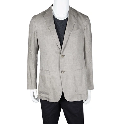 Pre-owned Ermenegildo Zegna Beige Tailored Blazer L