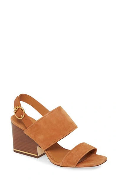 Shop Tory Burch Selby Block Heel Sandal In Ambra