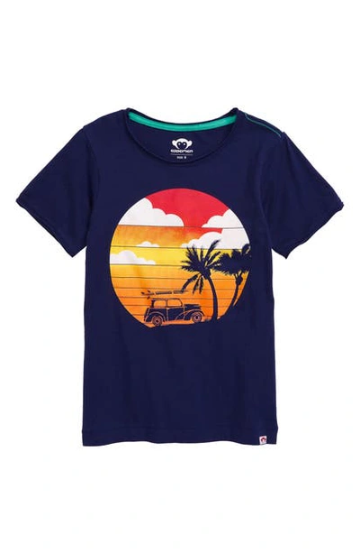 Shop Appaman Graphic Tee In Patriot Blue