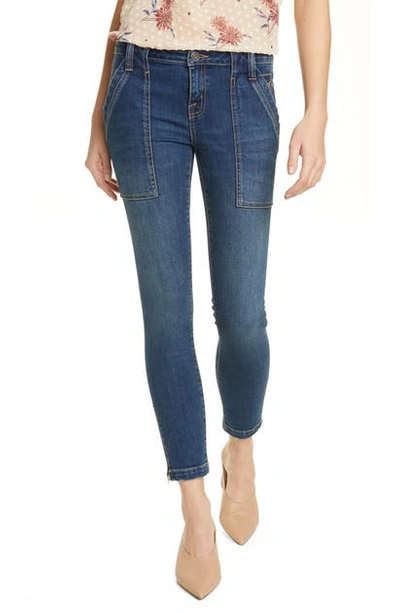 Shop Joie Park Zip Cuff Ankle Skinny Jeans In Cruise