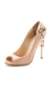 JEROME C. ROUSSEAU Lover Open Toe Pumps