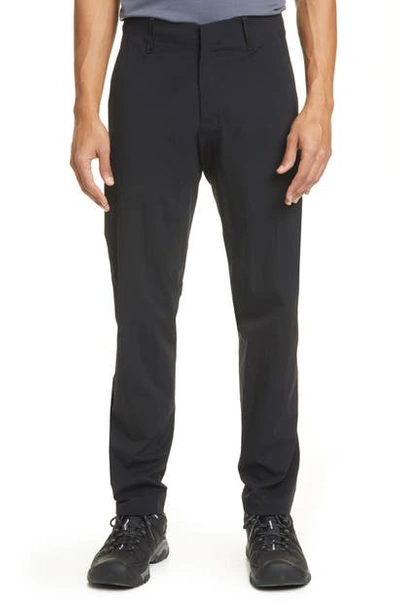 Shop Arc'teryx Convex Lt Water Resistant Stretch Nylon Pants In Black