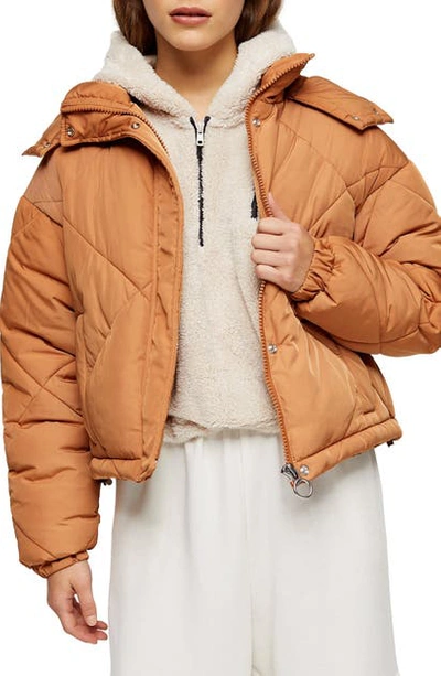 Topshop quilted 2025 puffer jacket