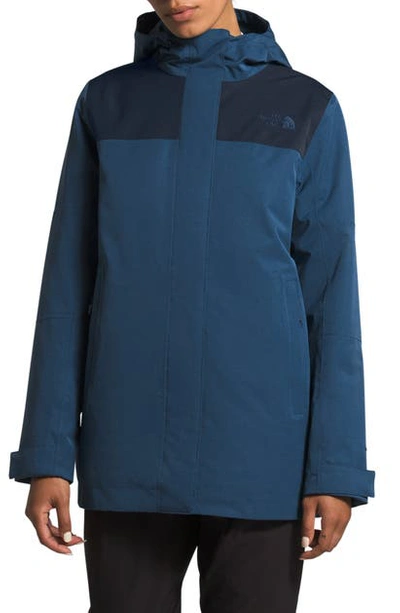 Shop The North Face Menlo Insulated Parka In Shady Blue/ Urban Navy