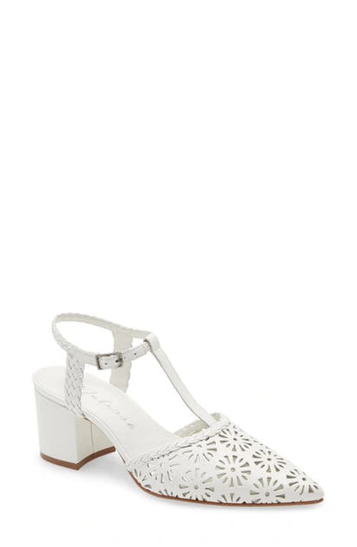 Shop Matisse Portia Pointed Toe Pump In White Leather