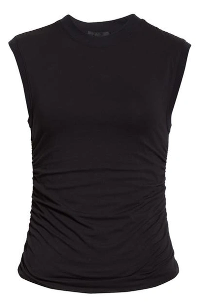 Shop Atm Anthony Thomas Melillo Ruched Muscle Tee In Black
