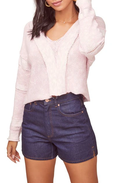 Shop Astr Naomi Sweater In Strawberries And Cream