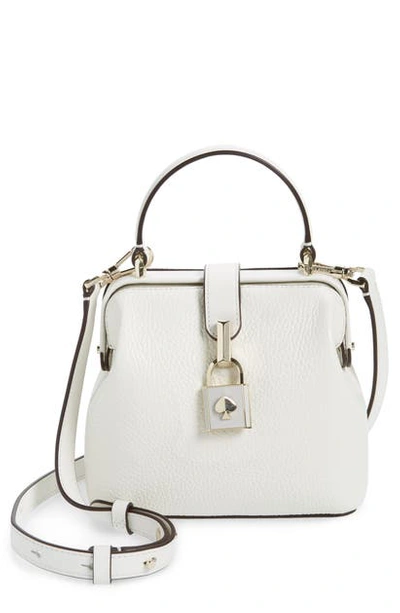 Shop Kate Spade Small Remedy Leather Satchel In Optic White