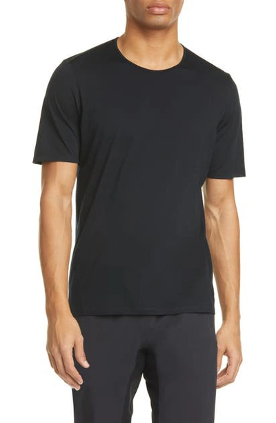 Shop Arc'teryx Frame Merino Wool Blend T-shirt In Black