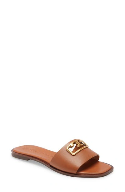 Shop Tory Burch Selby Slide Sandal In Ambra