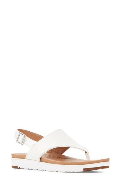 Shop Ugg Aleesia Sandal In White Leather