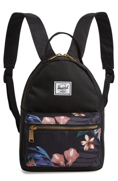 Shop Herschel Supply Co Mini Nova Backpack In Summer Floral Black