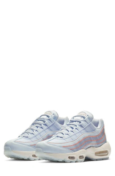Shop Nike Air Max 95 Se Running Shoe In Half Blue/ Half Blue/ White