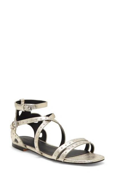 Shop Rebecca Minkoff Maiara Studded Gladiator Sandal In Champagne Leather