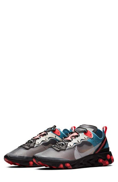 Shop Nike React Element 87 Sneaker In Black/ Cool Grey/ Blue Chill
