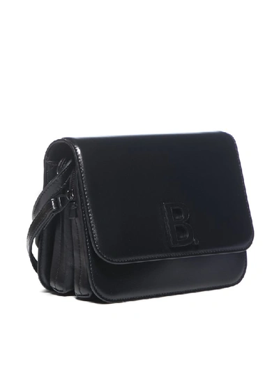 Shop Balenciaga B. Shoulder Bag In Black