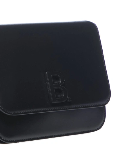 Shop Balenciaga B. Shoulder Bag In Black