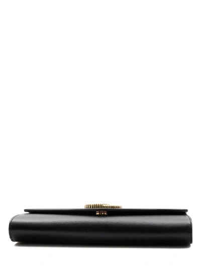 Shop Gucci Broadway Gg Logo Clutch In Black