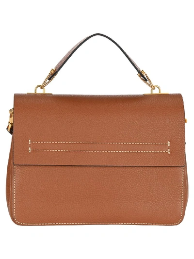 Shop Valentino Vring Tote Bag In Brown