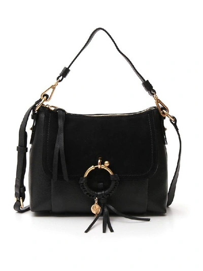 Shop See By Chloé Joan Medium Shoulder Bag In Black