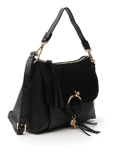 Shop See By Chloé Joan Medium Shoulder Bag In Black