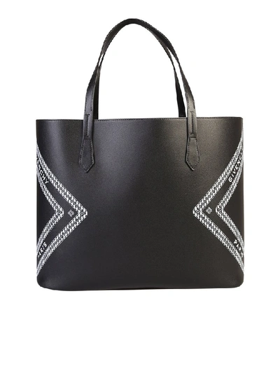 Shop Givenchy Motif Printed Tote Bag In Black