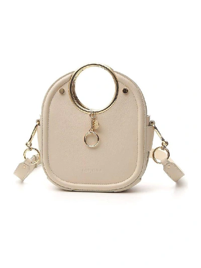 Shop See By Chloé Mara Ring Handle Tote Bag In Beige