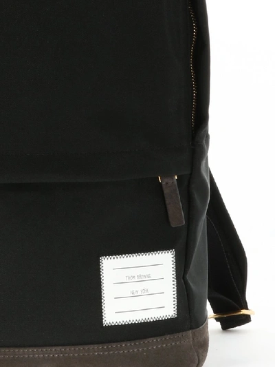 Shop Thom Browne Unstructured Backpack In Black