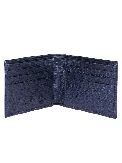 Shop Ferragamo Salvatore  Gancio Wallet In Blue