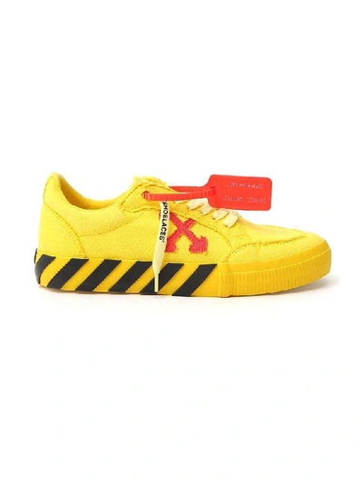 Shop Off-white Vulcanized Low-top Sneakers In Yellow