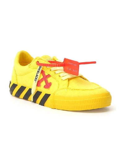 Shop Off-white Vulcanized Low-top Sneakers In Yellow