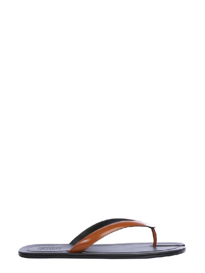 Shop Maison Margiela Tabi Flip In Brown