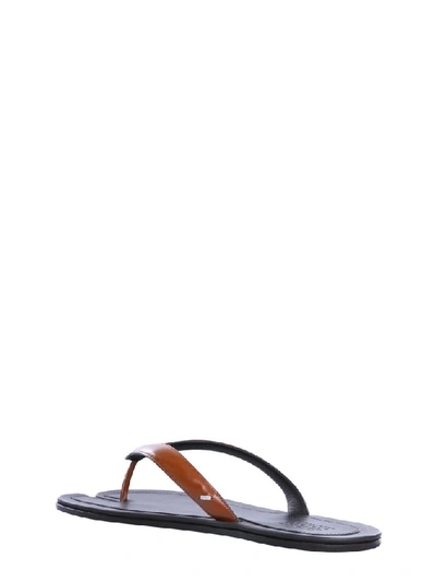 Shop Maison Margiela Tabi Flip In Brown