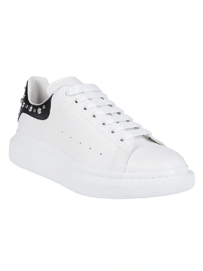 Shop Alexander Mcqueen Studded Oversized Sneakers In White