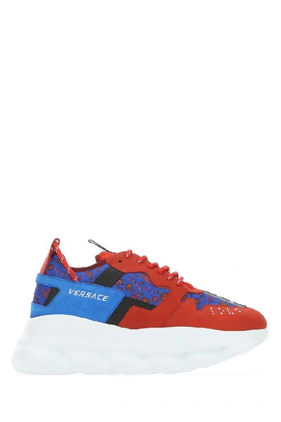 Versace Men's Chain Reaction Chunky Medallion Sneakers In Passion Multi |  ModeSens