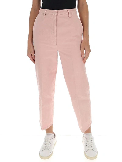 Shop Prada Cropped Straight In Pink