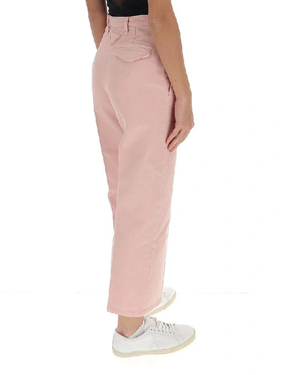 Shop Prada Cropped Straight In Pink