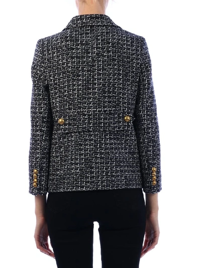 Shop Gucci Square G Patterned Jacket In Multi