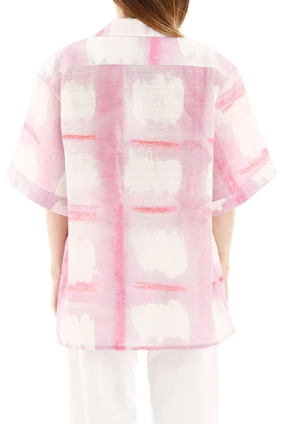 Shop Jacquemus Paint Effect Shirt In Pink