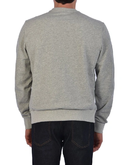 Shop Moncler Maxi Logo Sweatshirt In Grey