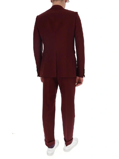 Shop Gucci Fitted Two Piece Suit In Red