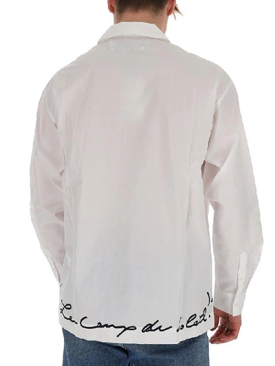 Shop Jacquemus Embroidered Shirt In White