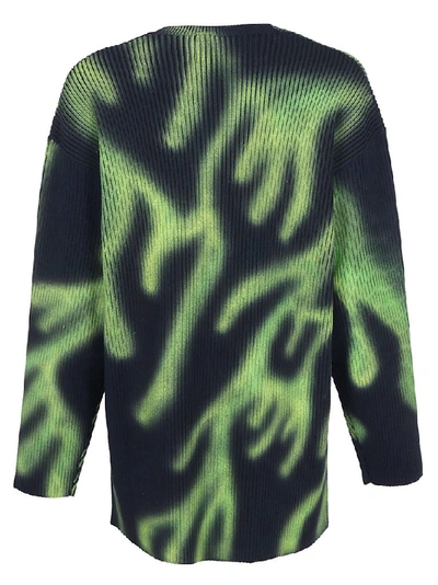 Shop Balenciaga Ribbed Sweater In Multi