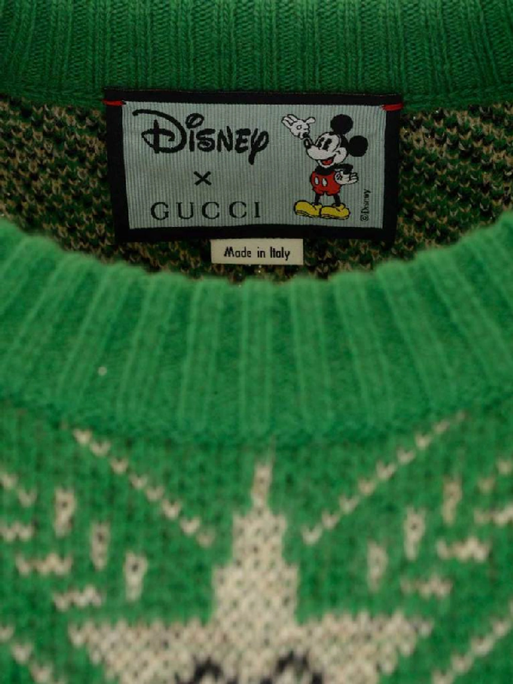 Gucci Disney X Mickey Mouse intarsia Wool blend Jumper In Yard multicolor ModeSens