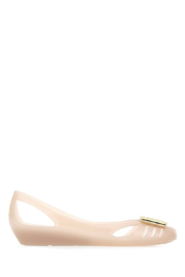 salvatore ferragamo jelly ballet flats