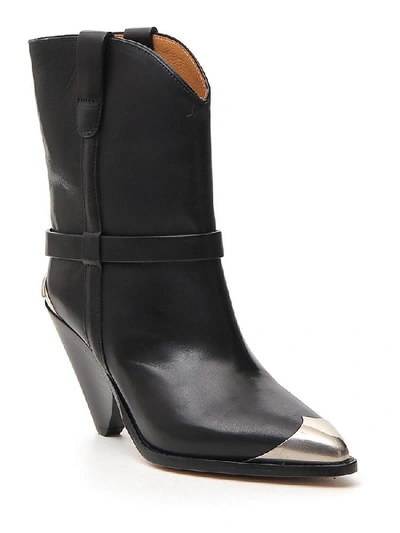 Shop Isabel Marant Toe Cap Ankle Boots In Black