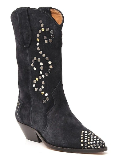 Shop Isabel Marant Duerto Texan Boots In Black